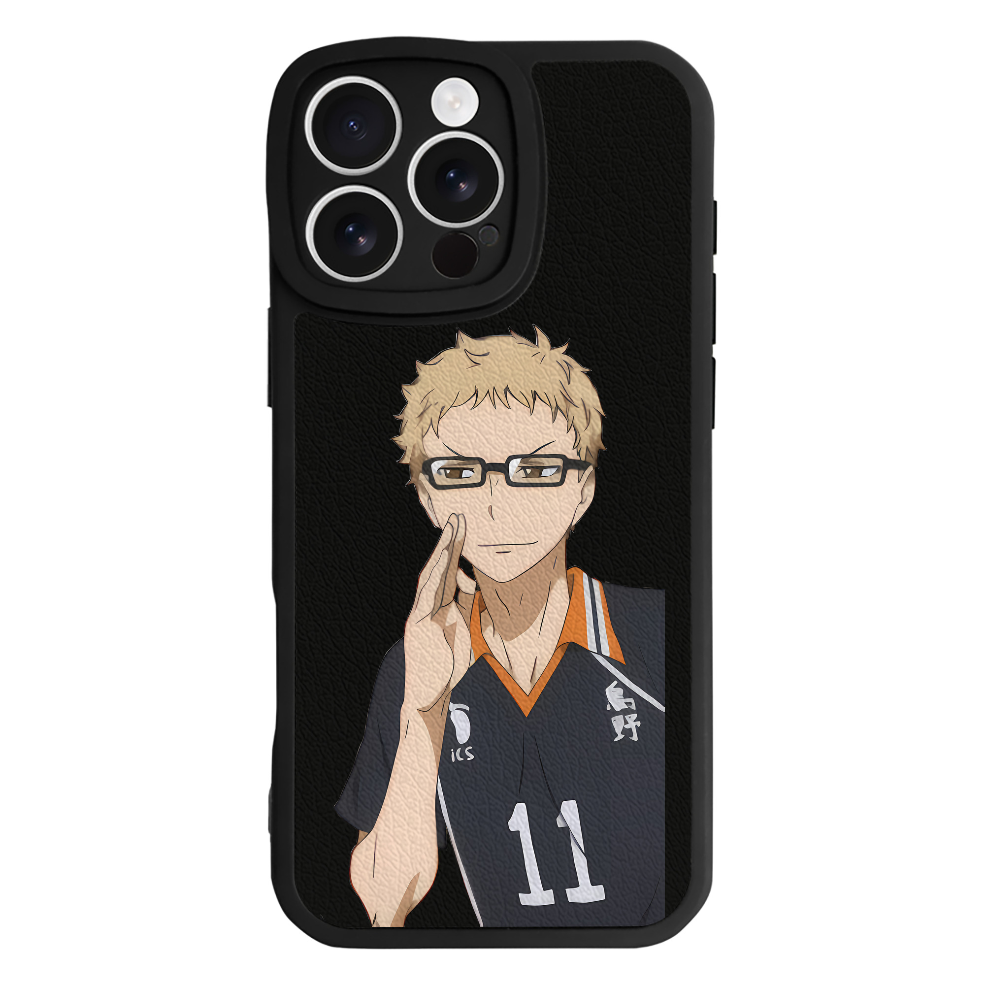 （画像用） ハイキュー!! Haikyu!! 【iPhone 16シリーズ対応】シリコンスマホケース（レザー調） 材質：シリコン